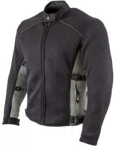 Motorcycle Jackets Xelement CF505 Men's 'Phantom Rider' Black Advanced Mesh Sports Jacket With X-Armor Protection