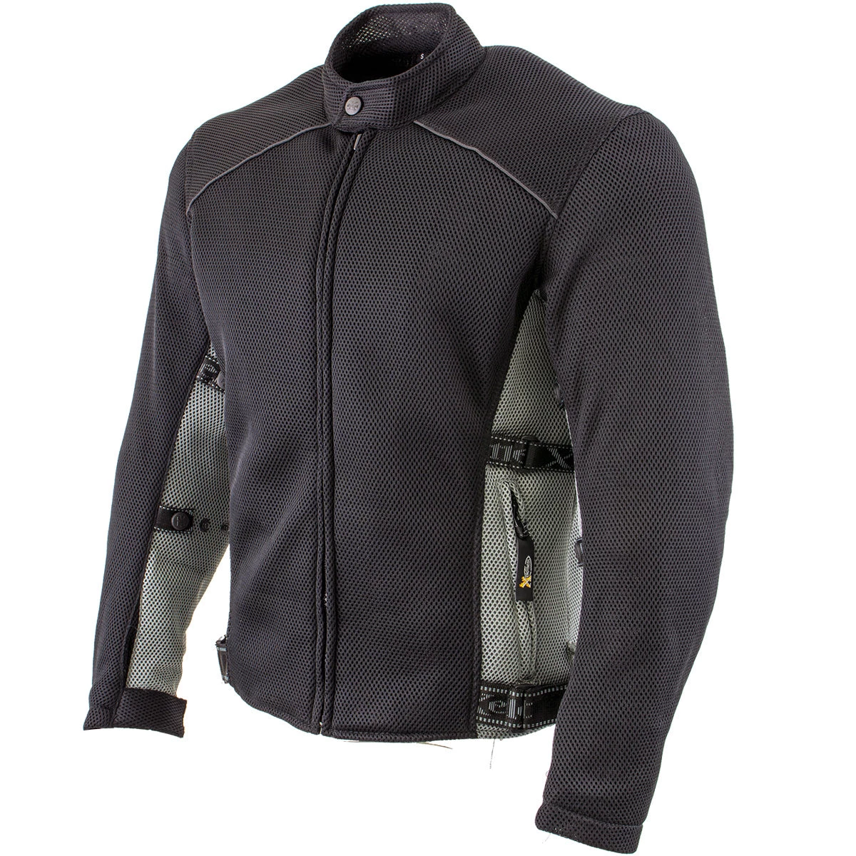 Motorcycle Jackets Xelement CF505 Men's 'Phantom Rider' Black Advanced Mesh Sports Jacket With X-Armor Protection