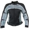 Motorcycle Jackets Xelement CF507 Women's 'Guardian' Black And Grey Mesh Jacket With X-Armor Protection