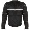Xelement CF751 Men's 'Roll Out' Black Tri-Tex Motorcycle Jacket With X-Armor Protection