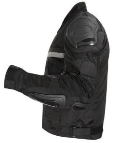 Xelement CF751 Men's'Roll Out' Black Tri-Tex Motorcycle Jacket With X-Armor Protection