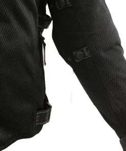 Xelement CF2157 Men's'Caliber' Black Mesh Motorcycle Jacket With X-Armor Protection Motorcycle Jackets