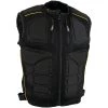 Motorcycle Vests Xelement CF244 Men's 'Delta' Black Padded Tri-Tex Fabric And Mesh Vest