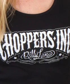 Hot Leathers Official Billy Lane's Choppers Inc CIL2007 Distressed Ladies Black Tank Top Riding Gear