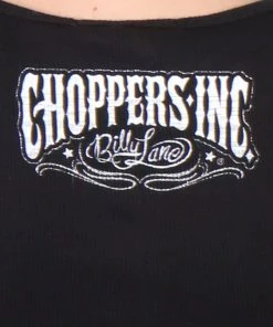 Hot Leathers Official Billy Lane's Choppers Inc CIL2007 Distressed Ladies Black Tank Top Riding Gear