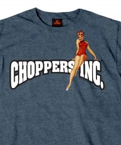 Hot Leathers Riding Gear Official Billy Lane's Choppers Inc CIM1003 Men’s Classic Pinup Heather Navy T-Shirt