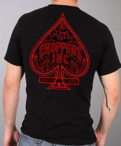 Hot Leathers Official Billy Lane's Choppers Inc CIM1022 Men’s Lane Spade Black T-Shirt Riding Gear