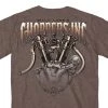 Hot Leathers Riding Gear Official Billy Lane's Choppers Inc CIM1028 Men’s Motor Two Sided Heather Brown T-Shirt