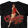 Hot Leathers Riding Gear Official Billy Lane's Choppers Inc CIM1031 Men’s Pinup Racer Black T-Shirt