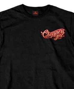 Hot Leathers Riding Gear Official Billy Lane's Choppers Inc CIM1031 Men’s Pinup Racer Black T-Shirt