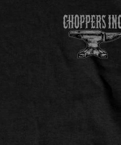 Hot Leathers Official Billy Lane's Choppers Inc CIM1033 Men’s Chopper's Inc Anvil Black T-Shirt Riding Gear