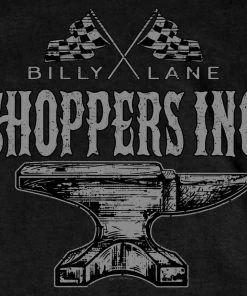 Hot Leathers Official Billy Lane's Choppers Inc CIM1033 Men’s Chopper's Inc Anvil Black T-Shirt Riding Gear