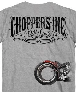 Hot Leathers CIM1034 Official Billy Lane's Choppers Ink. Bikes Over Time Heather Gray T-shirt Riding Gear