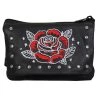 Hot Leathers CPE2103 Embroidered Clip Pouch Purse With Rose And Stars Riding Gear