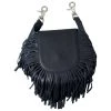 Hot Leathers CPF4002 Ladies Leather Clip Pouch With Fringe Riding Gear