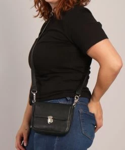 Riding Gear Hot Leathers CPL5003 Black Ladies Leather Clip Pouch