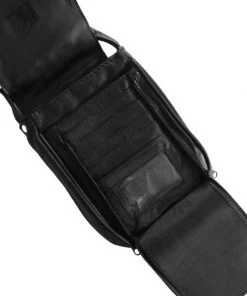 Hot Leathers CPL5012 Black Ladies 3 Pocket Clip Pouch With Strap