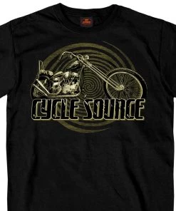 Hot Leathers Official Cycle Source Magazine CSM1006 Men’s Chopper Black T-Shirt