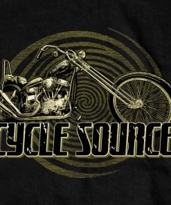 Hot Leathers Official Cycle Source Magazine CSM1006 Men’s Chopper Black T-Shirt
