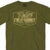 Hot Leathers Riding Gear Official Cycle Source Magazine CSM1007 Men’s Eagle Military Green T-Shirt