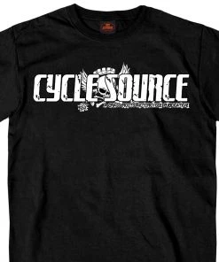 Hot Leathers Official Cycle Source Magazine CSM1008 Men’s Scooter Tramp Black T-Shirt Riding Gear