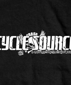 Hot Leathers Official Cycle Source Magazine CSM1008 Men’s Scooter Tramp Black T-Shirt Riding Gear