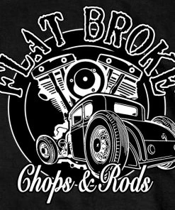 Hot Leathers Official Cycle Source Magazine CSM1009 Men’s Flat Broke Black T-Shirt