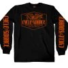Hot Leathers Official Cycle Source Magazine CSM2010 Men’s Eagle Black Long Sleeve Black T-Shirt