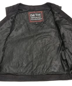 Club Vest CVL4000 Women's Black Denim Motorcycle Vest