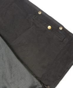 Motorcycle Vests Club Vest CVM1360 Men's Classic Side Lace Black Denim Vest With Snap Buttons