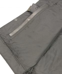 Club Vest CVM3510 Men’s Black Zipper Leather Vest With Seamless Back Design