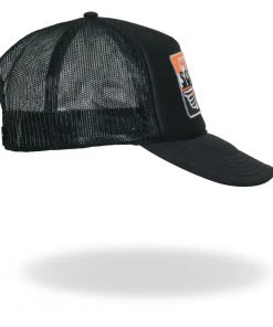 Riding Gear Hot Leathers CYA1003 Official Cycle Source Stripes Retro Wing Wheel Logo Snapback Trucker Hat