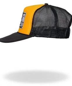Riding Gear Hot Leathers CYA1005 Official Cycle Source Magazine Logo Gold And Black Snapback Trucker Hat