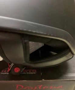 Daytona Helmets D1-B ‘Skull Cap' Dull Black Half Face Helmet With Visor (Open Box) Riding Gear