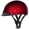 Daytona Helmets D1-BC ‘Skull Cap' Black Cherry Half Face Helmet With Visor