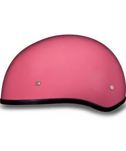 Daytona Helmets D1-DNS ‘Skull Cap' HI-Gloss Pink Half Face Helmet Without Visor