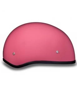 Daytona Helmets D1-DNS ‘Skull Cap' HI-Gloss Pink Half Face Helmet Without Visor