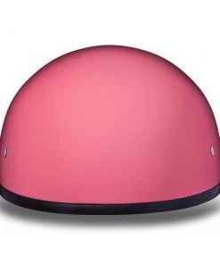 Daytona Helmets D1-DNS ‘Skull Cap' HI-Gloss Pink Half Face Helmet Without Visor