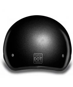 Daytona Helmets D1-GM ‘Skull Cap' Gun Metal Grey Metallic Half Face Helmet With Visor