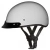 Riding Gear Daytona Helmets D1-PW ‘Skull Cap' Pearl White Half Face Helmet With Visor