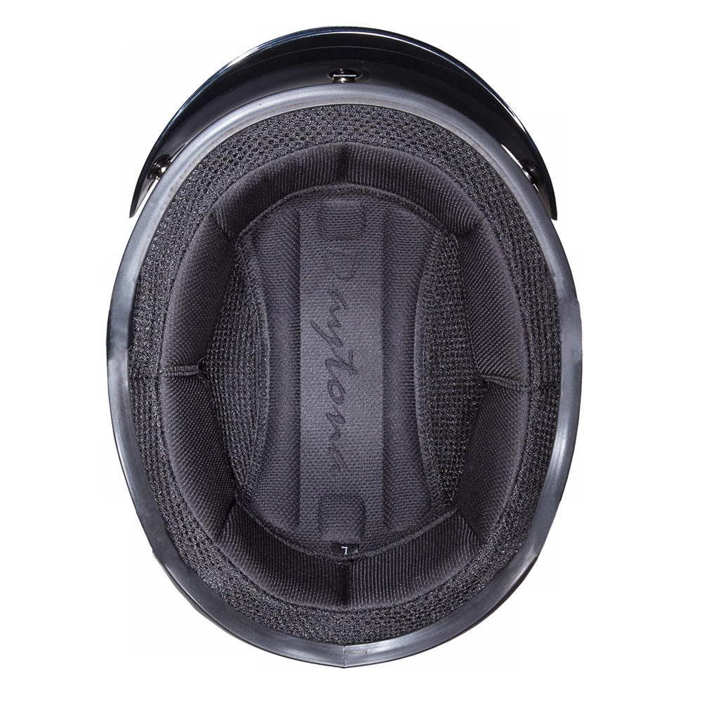 Daytona Helmets D1-A ‘Skull Cap' HI-Gloss Black Half Face Helmet With Visor