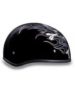 Daytona Helmets D6-CB ‘Skull Cap’ With Cross Bones Half Face Helmet