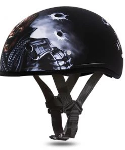Daytona Helmets D6-CG Skull Cap 'Come Gem 'Em' Half Face Helmet