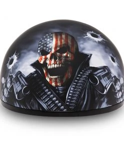 Daytona Helmets D6-CG Skull Cap 'Come Gem 'Em' Half Face Helmet