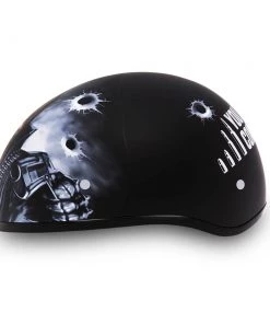 Daytona Helmets D6-CG Skull Cap'Come Gem'Em' Half Face Helmet