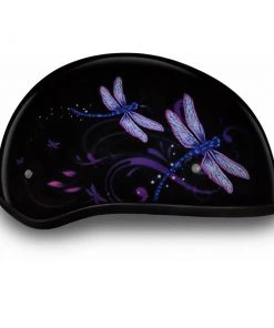 Daytona Helmets D6-DF ‘Skull Cap’ Dragon Fly Half Face Helmet Riding Gear