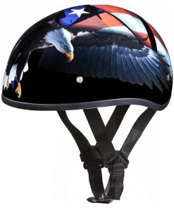 Daytona Helmets D6-FR ‘Skull Cap’ With Freedom Half Face Helmet Riding Gear