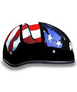Daytona Helmets D6-FR ‘Skull Cap’ With Freedom Half Face Helmet Riding Gear