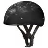 Riding Gear Daytona Helmets D6-PS ‘Skull Cap’ With Piston Skull Half Face Helmet