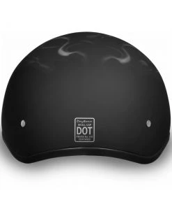 Riding Gear Daytona Helmets D6-PS ‘Skull Cap’ With Piston Skull Half Face Helmet